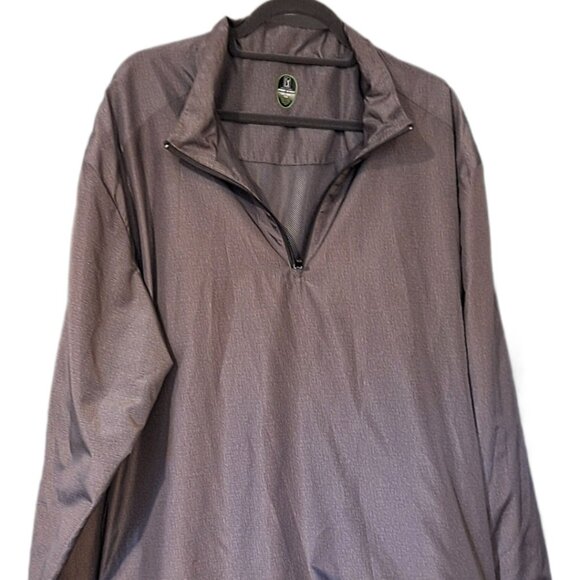 PGA Tour Pro Series Men's XXL Gray 1/4 Zip Breathable Mesh Lined Windbreaker - Picture 1 of 6